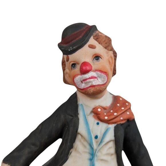 Vintage Albert Price Sad Clown Music Box: Porcelain Figurine - Picture 5 of 6
